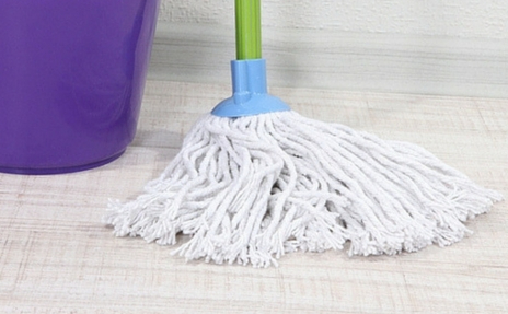 Luxury Vinyl Floor Cleaning with a Mop